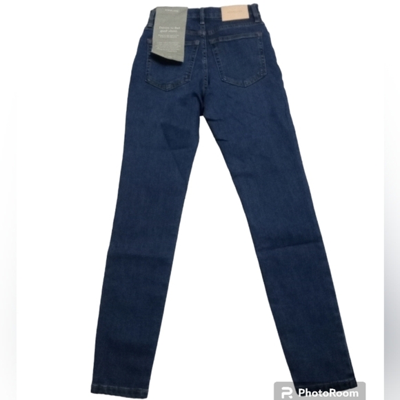 Everlane High Rise Blue Gift Able Ankle Skinny Jean Size 23 - Picture 5 of 7